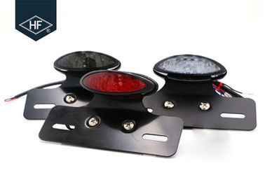Lampu Indikator Led Lensa Asap / Merah / Merah Untuk Bahan Logam Sepeda Motor